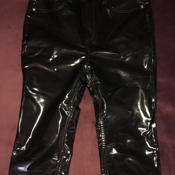 RAG & BONE Vinyl Super High Rise Ankle Skinny - Picture 2 of 8